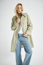 Parka avec cape kaki