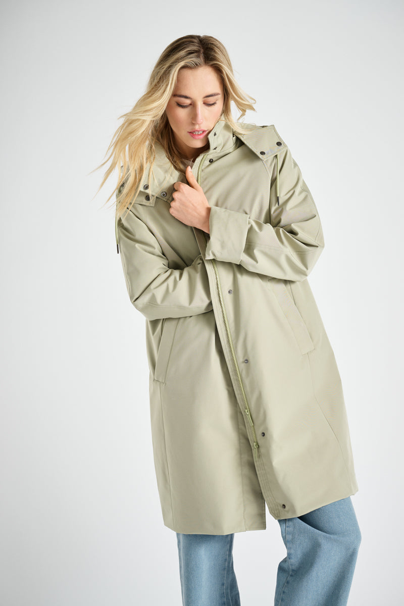 Parka avec cape kaki