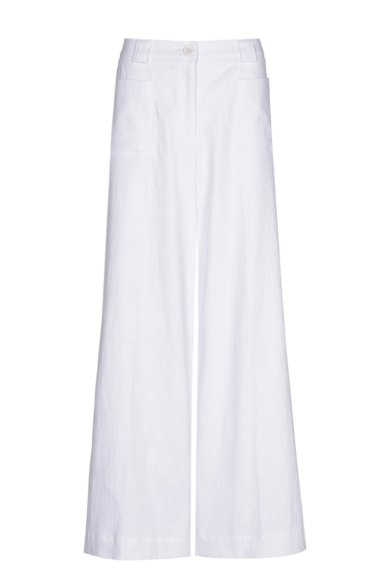 Pantalon blanc ample avec poches