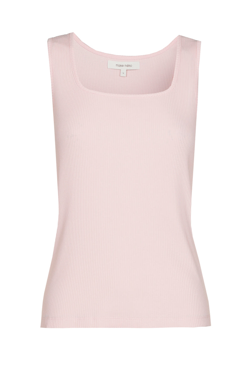 Roze mouwloze top
