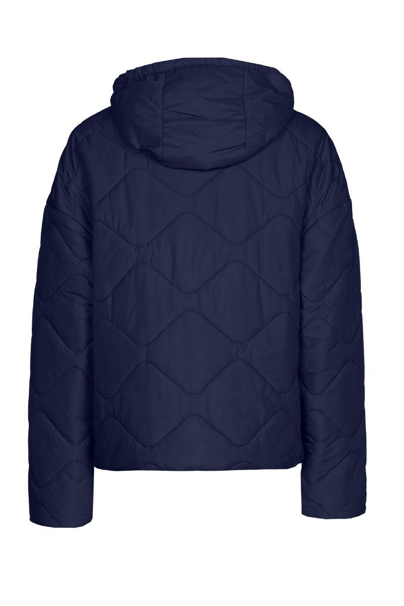 Parka courte bleu
