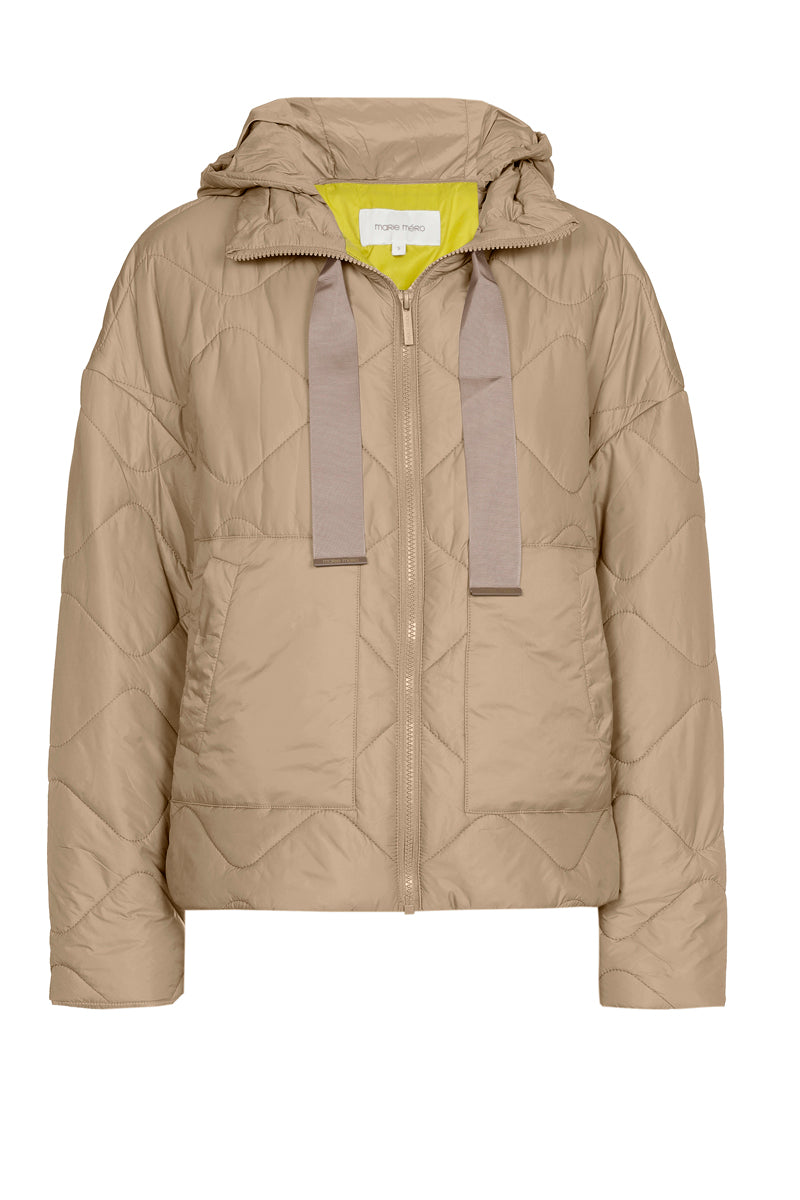 Korte beige parka