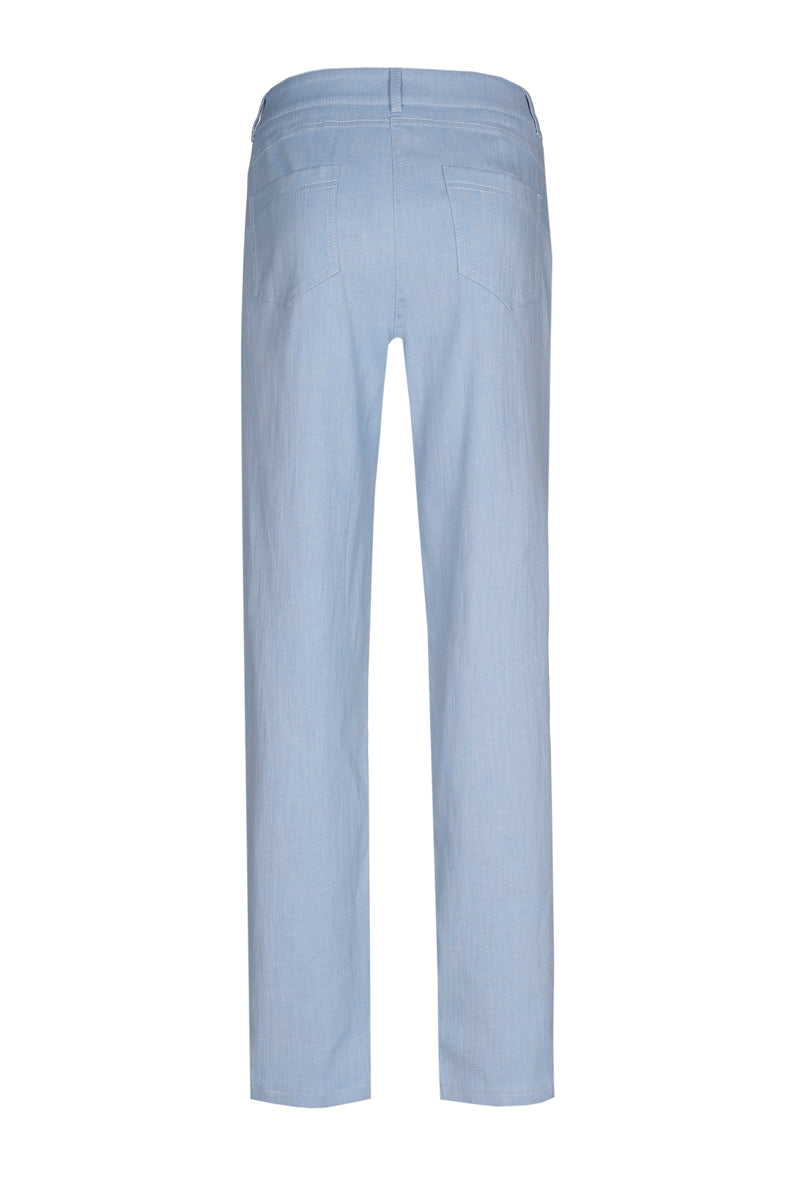 Pantalon slim en coton mélange