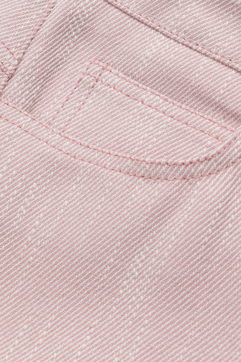Pink slim fit trousers in cotton blend