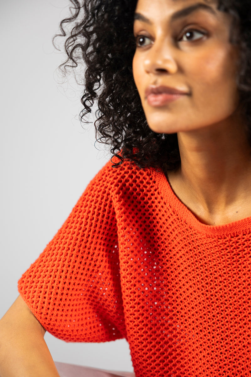 Crochet trui met korte mouw