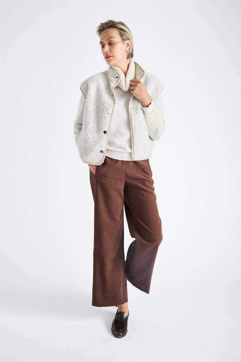 Superzachte enkellange broek met stretch