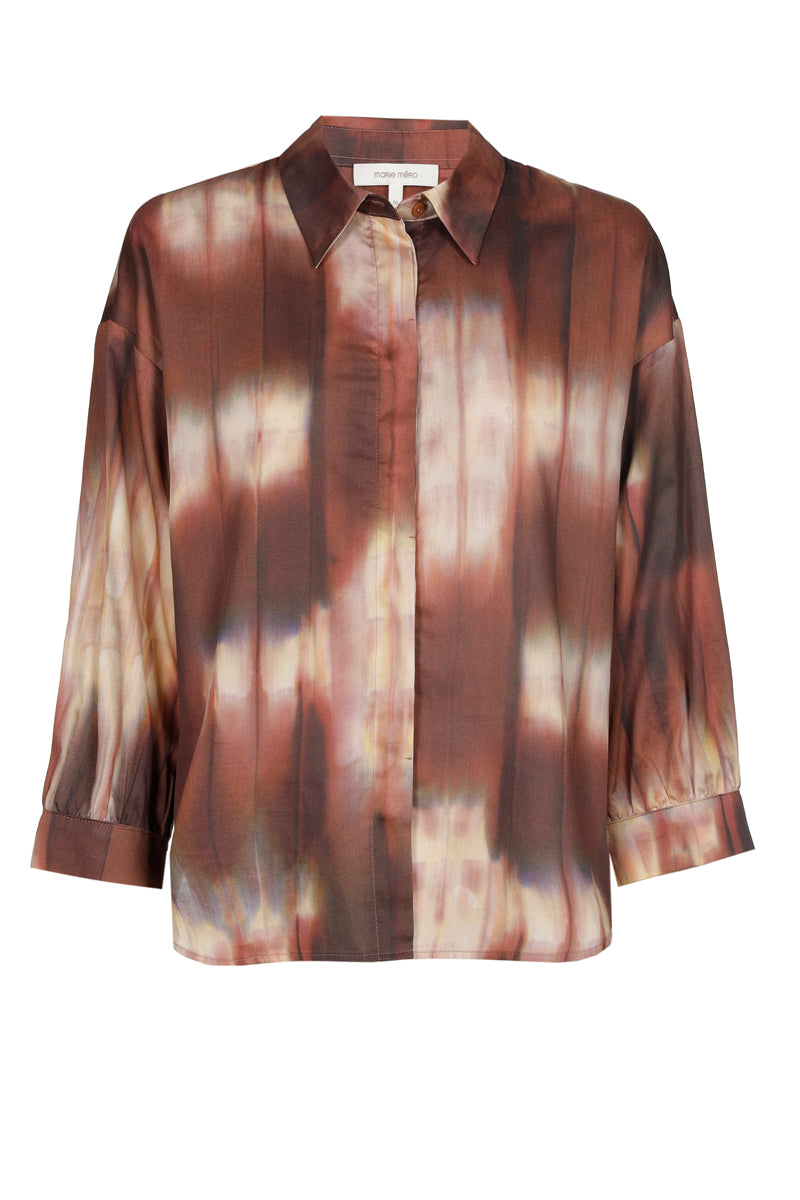 Chemisier boxy imprimé batik