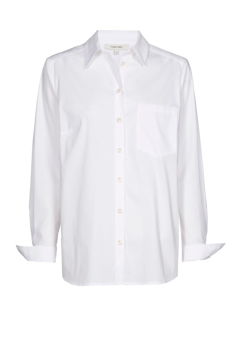 Chemisier droit blanc classique 