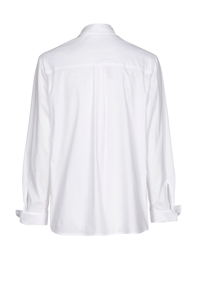 Chemisier droit blanc classique 