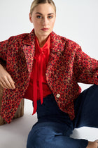 Veste jacquard tweed courte