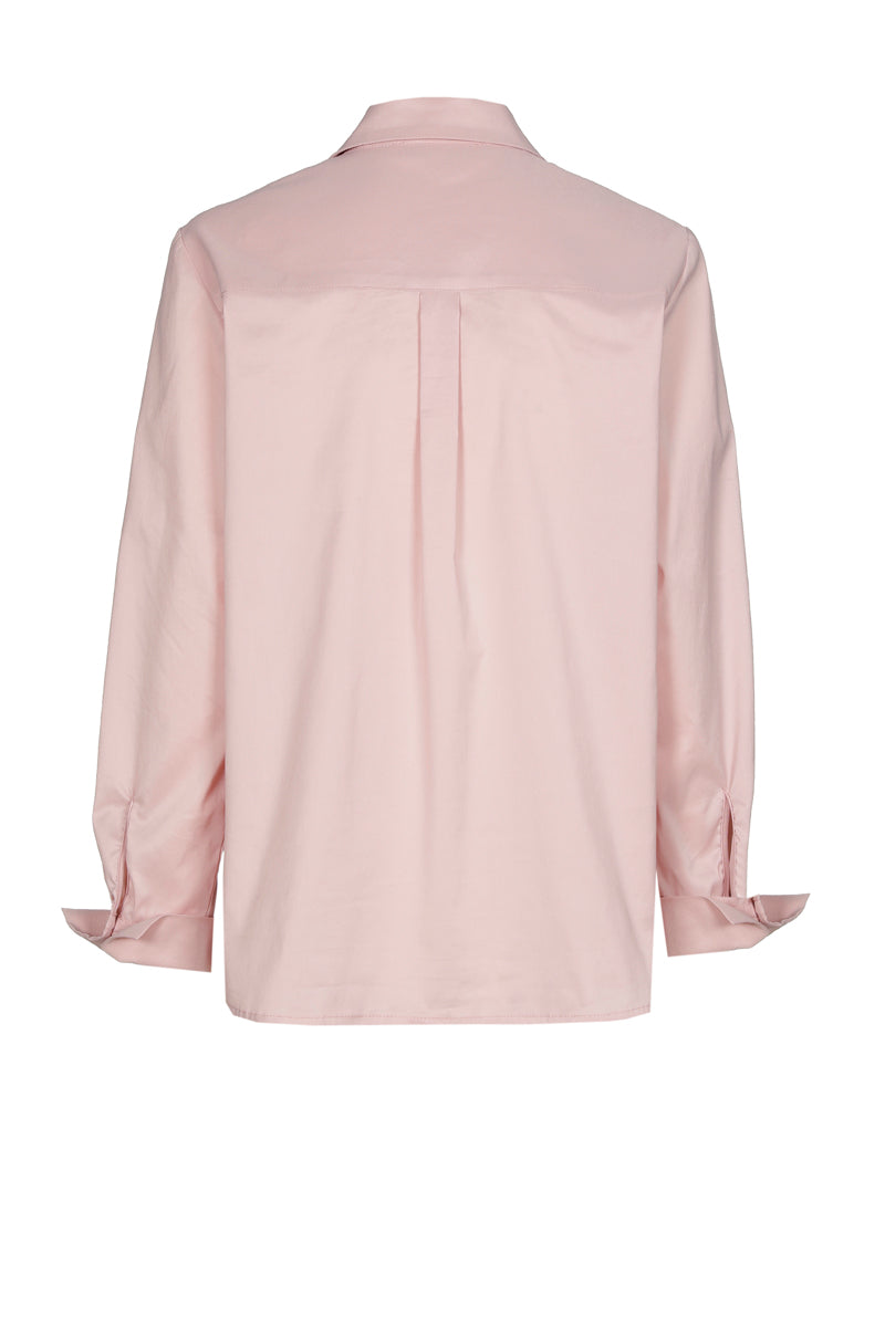 Klassiek recht roze hemd
