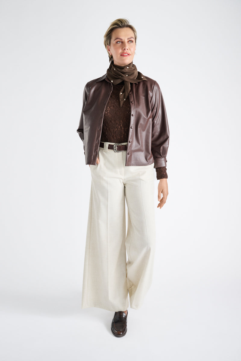 Bruine kanten sous-pull