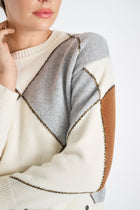 Pull doux à losanges