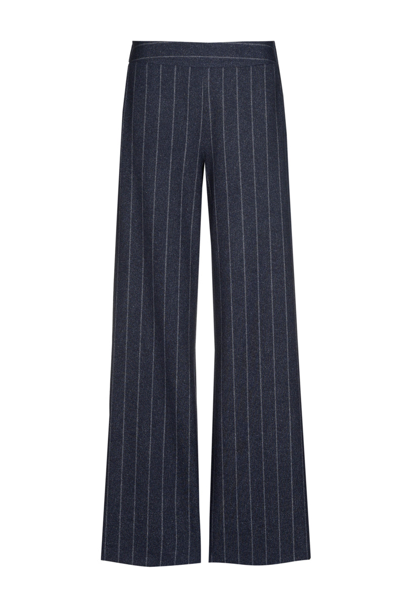 Slim widening pant with pinstripe
