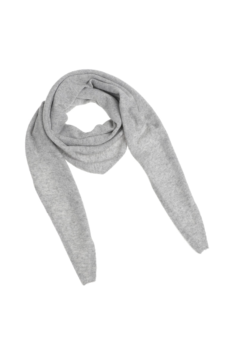 Grey triangle wool scarf