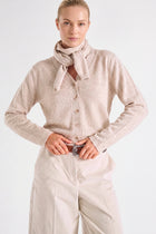 Sand V-neck cardigan 