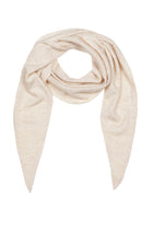 Echarpe triangle laine-cachemire sable