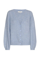 Lichtblauw v-hals cardigan