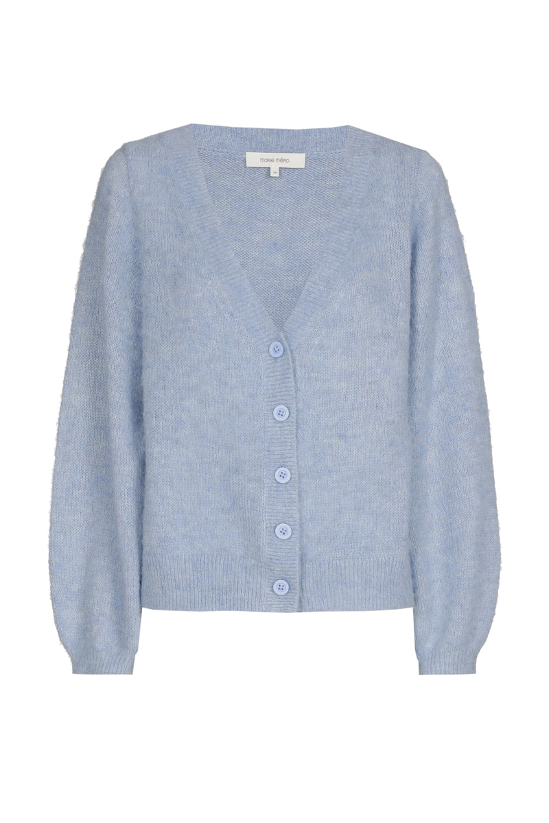 Lichtblauw v-hals cardigan
