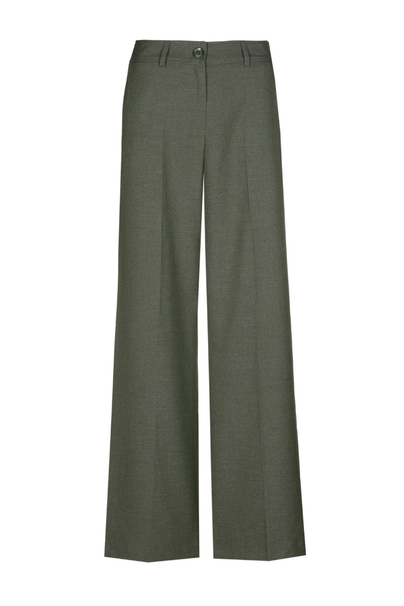 Pantalon long gris souple droit 