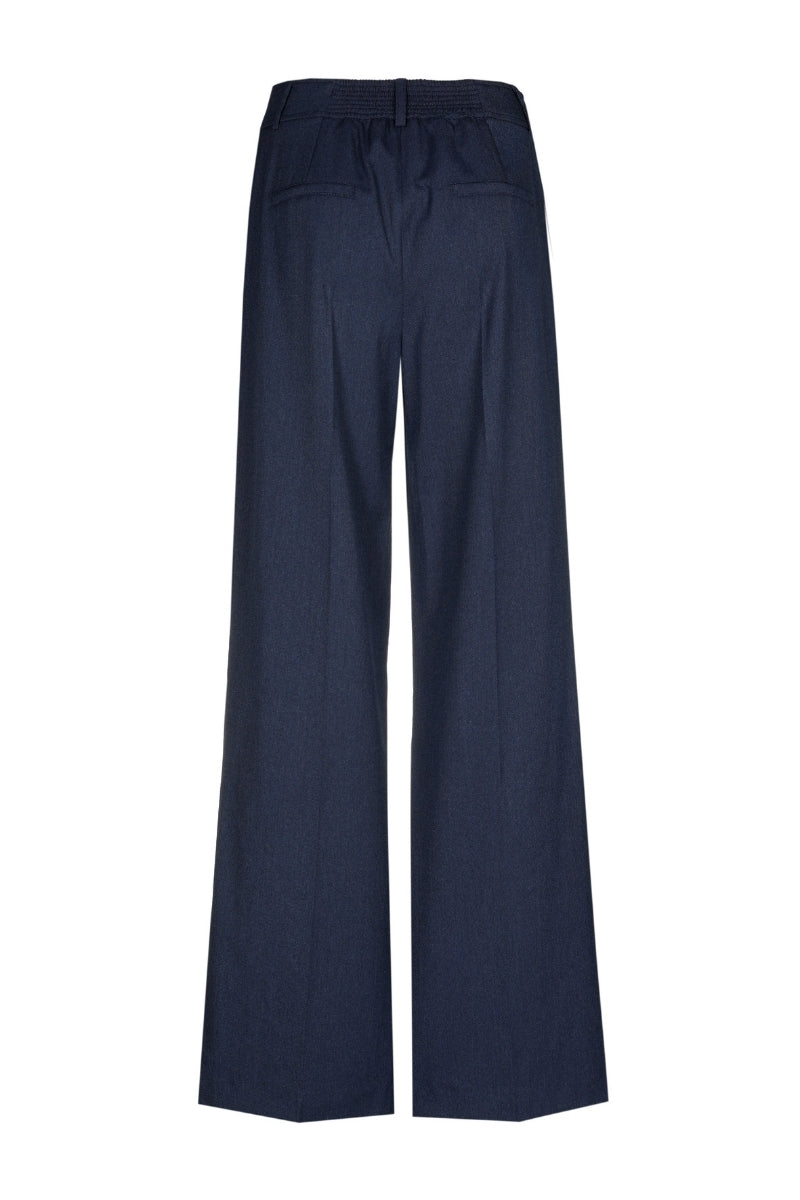 Pantalon long navy souple droit 