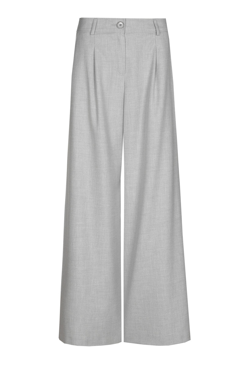 Wijde grijze broek