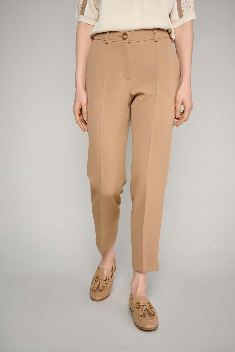 7/8 trousers in camel