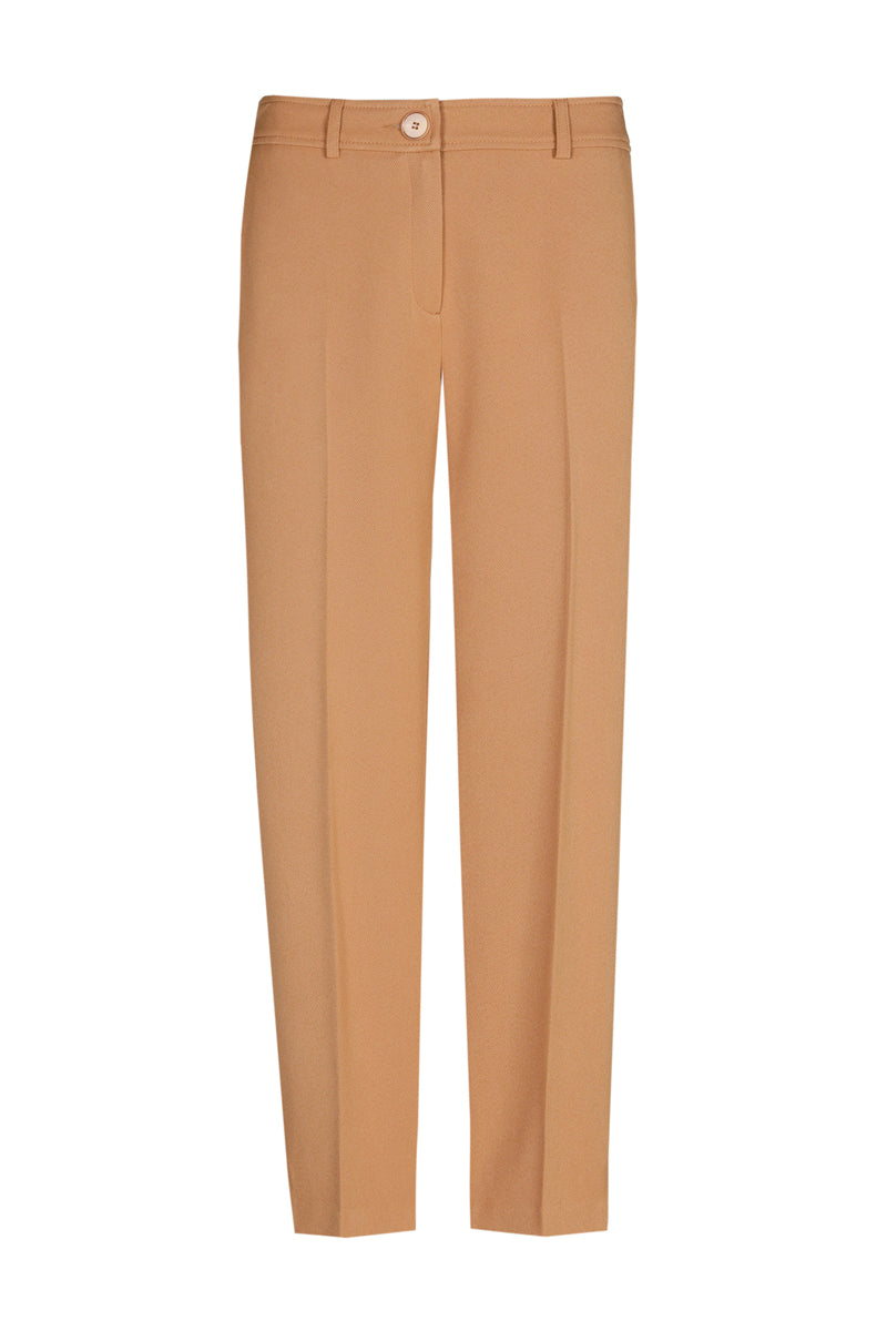 Pantalon camel 7/8 avec élastique à l’arrière de la taille