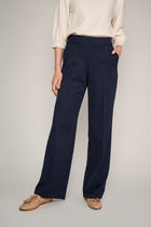 Pantalon large bleu foncé