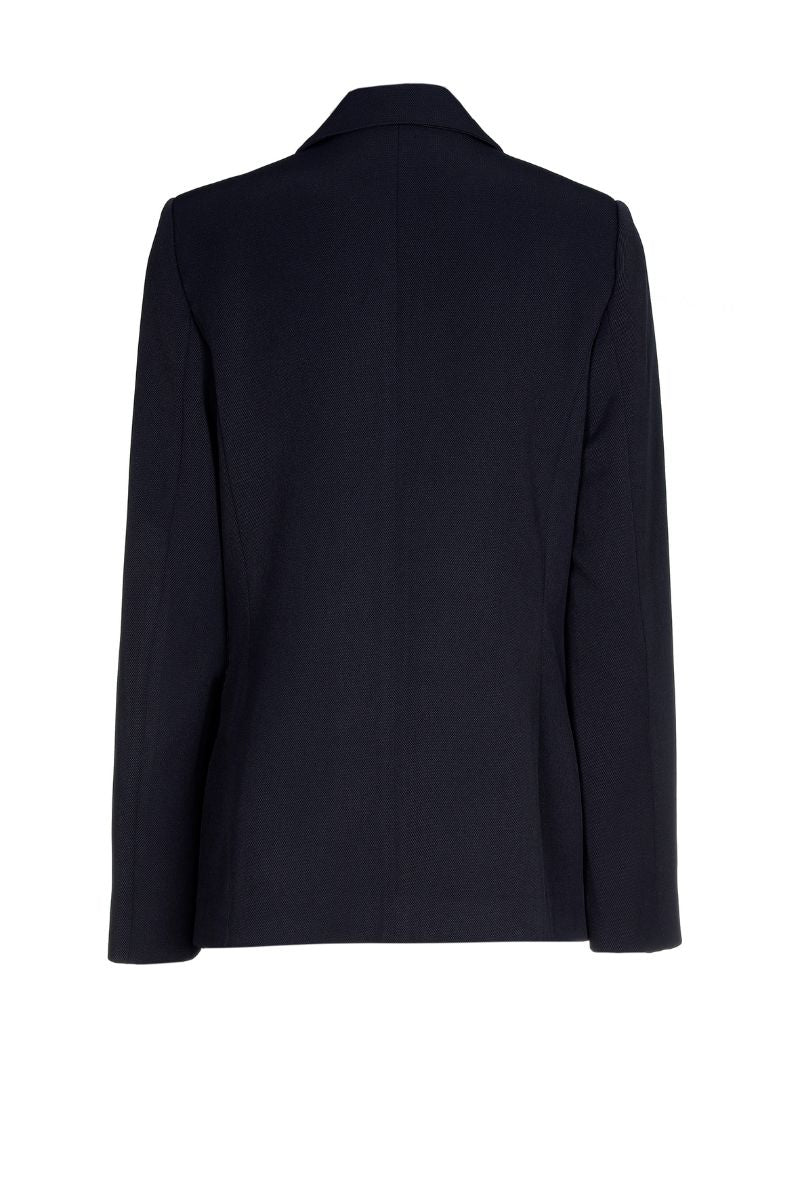 Blazer bleu foncé ajusté pour toutes les occasions